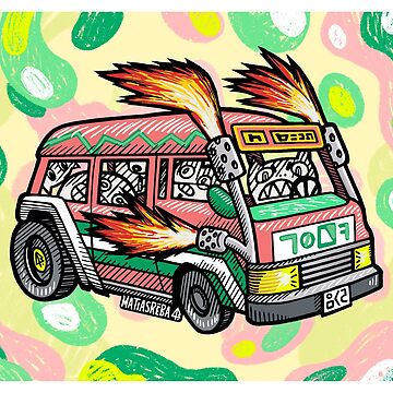 Artwork thumbnail, Pink Fire Van by matiasreba