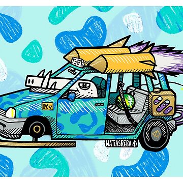 Artwork thumbnail, Twin Rocket Car by matiasreba