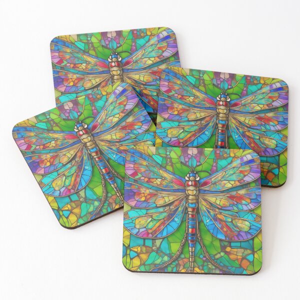 Item preview, Dragonfly Stained Glass Art designed and sold by druidwolfart.