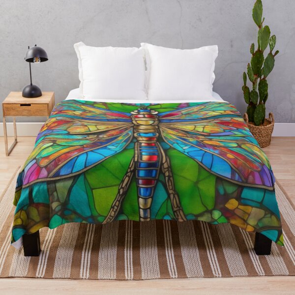 Item preview, Dragonfly Stained Glass Art designed and sold by druidwolfart.