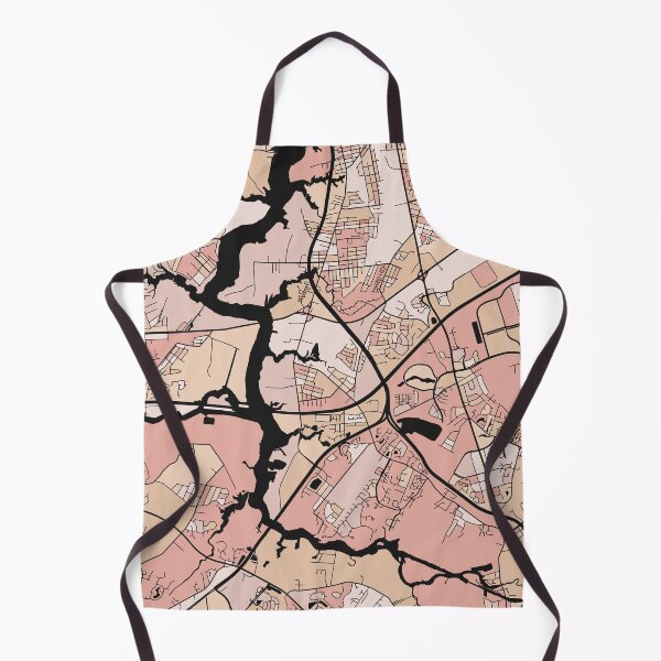 Item preview, Chesapeake Map Pattern in Soft Pink Pastels designed and sold by PatternMaps.