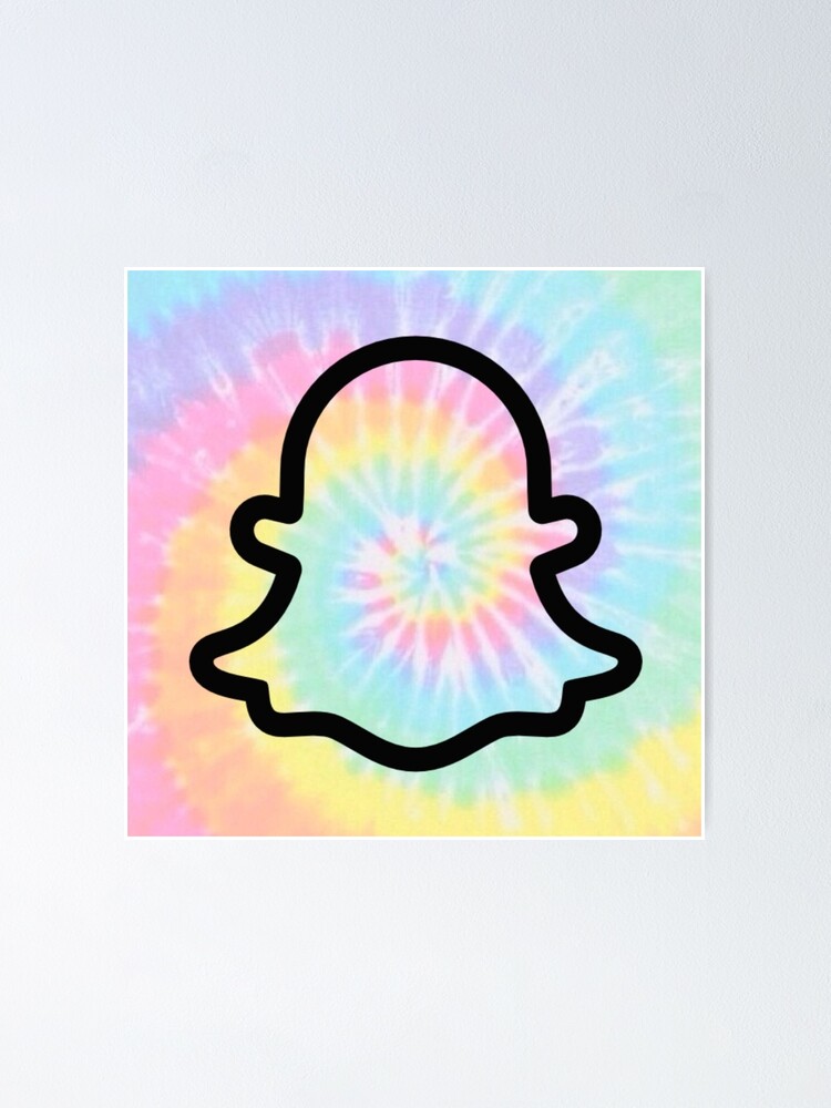 Snapchat Tie Dye Poster By Windowsdown Redbubble