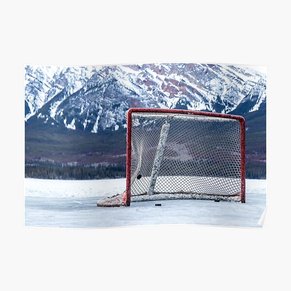 Pick Up Hockey In The Mountains Poster