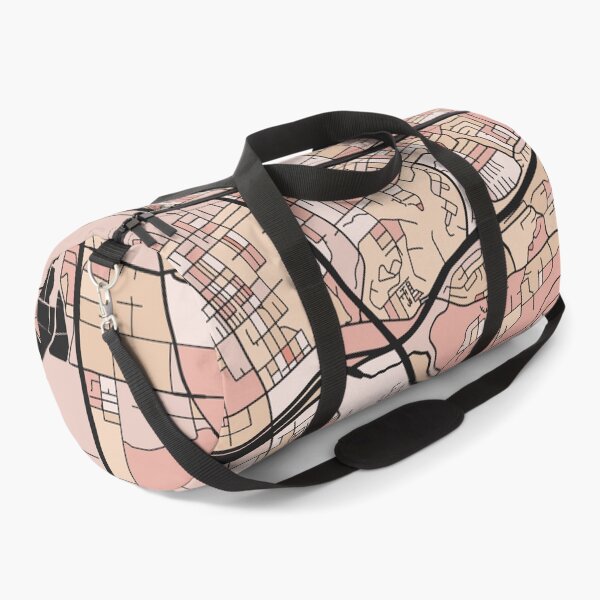 Artikelvorschau, Chula Vista-Kartenmuster in zartrosa Pastelltönen entworfen und verkauft von PatternMaps.