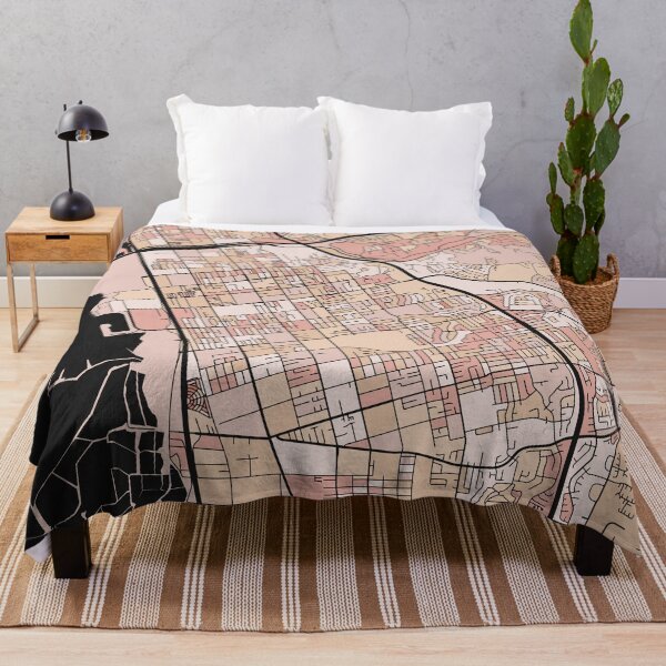 Item preview, Chula Vista Map Pattern in Soft Pink Pastels designed and sold by PatternMaps.