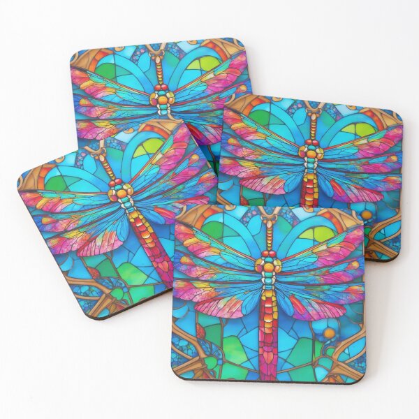 Item preview, Dragonfly Stained Glass Art designed and sold by druidwolfart.