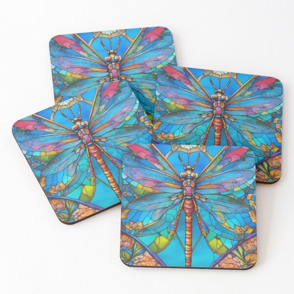 Item preview, Dragonfly Stained Glass Art designed and sold by druidwolfart.