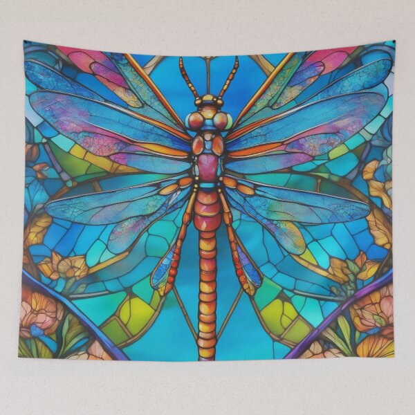 Item preview, Dragonfly Stained Glass Art designed and sold by druidwolfart.