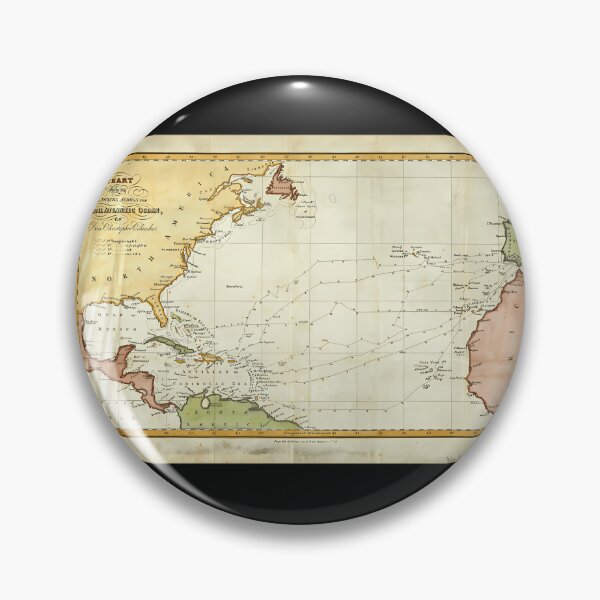 Item preview, Christopher Columbus Voyage Map (1828)  	 designed and sold by fdxjkrsf44.