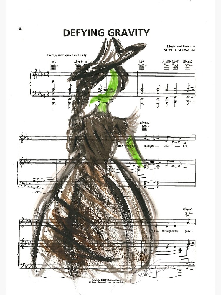 Thumbnail 3 of 3, Journal, Elphaba - Defying Gravity designed and sold by etav.