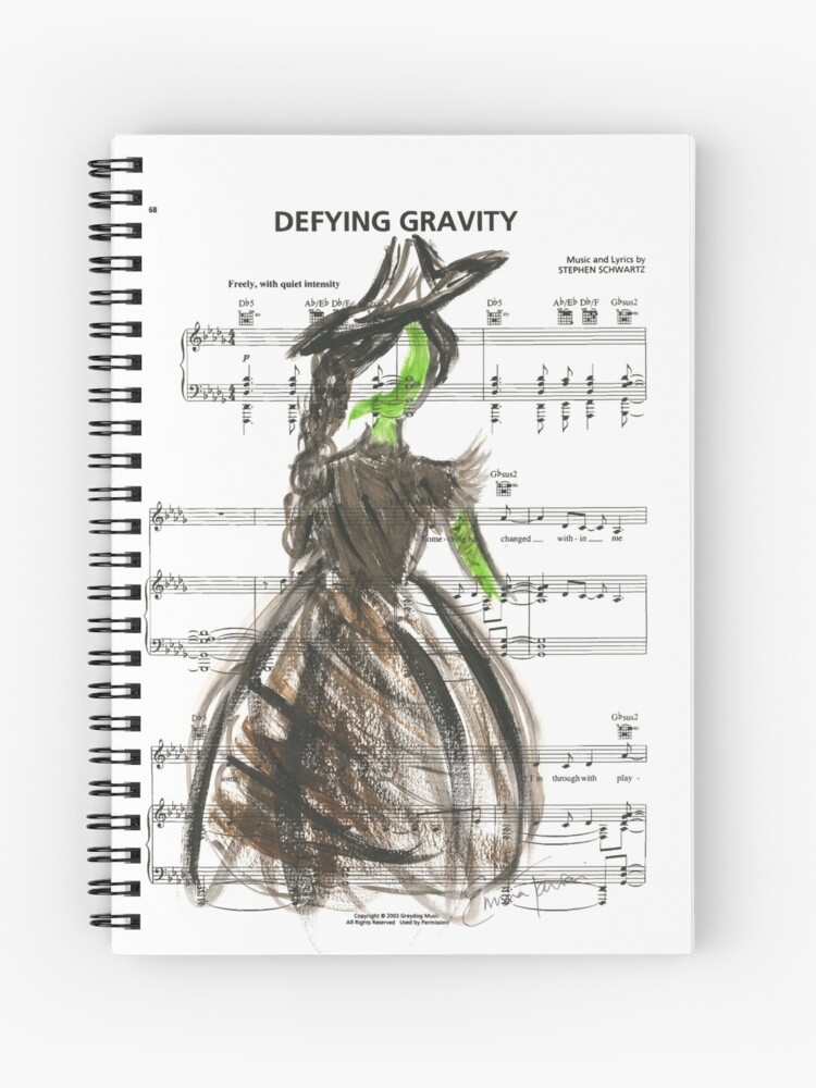 Thumbnail 1 of 3, Journal, Elphaba - Defying Gravity designed and sold by etav.