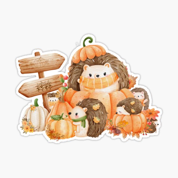 thumbnail image 2 of Autumn Forest, Two Squirrels Among Falling Leaves Stock Illustration 2 of 13