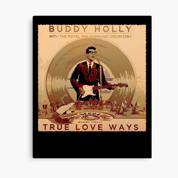BUDDY HOLLY True Love Ways Music Song Lyrics Wall Art 