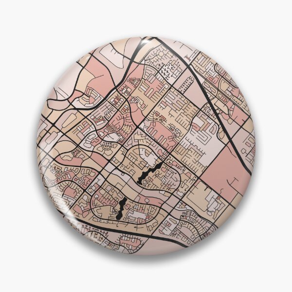 Item preview, Irvine Map Pattern in Soft Pink Pastels designed and sold by PatternMaps.