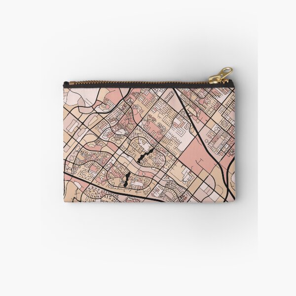 Item preview, Irvine Map Pattern in Soft Pink Pastels designed and sold by PatternMaps.