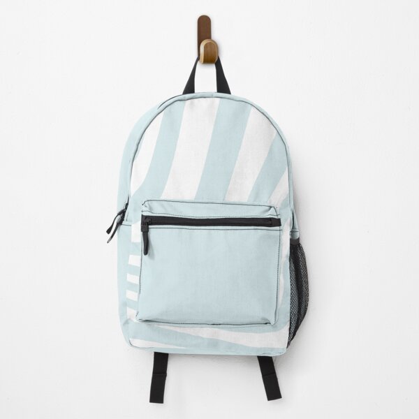 Item preview, Ice blue white wavy lines geometric pattern designed and sold by by-jwp.