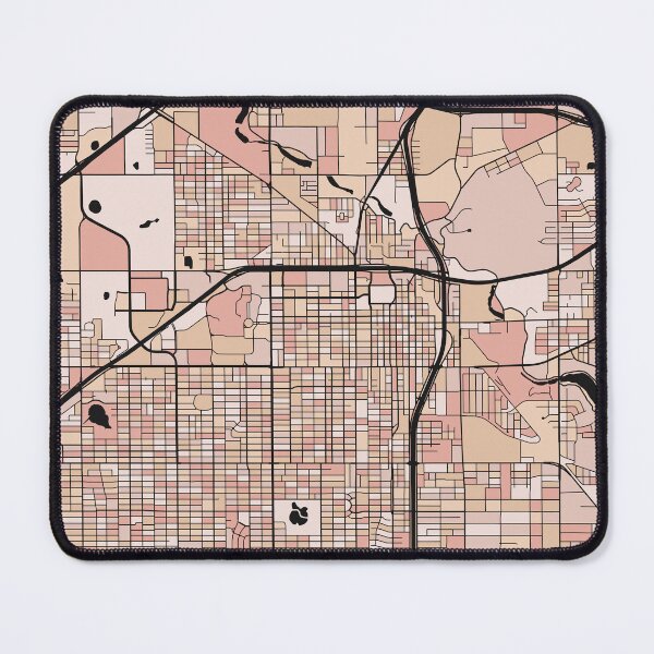 Item preview, Lubbock Map Pattern in Soft Pink Pastels designed and sold by PatternMaps.