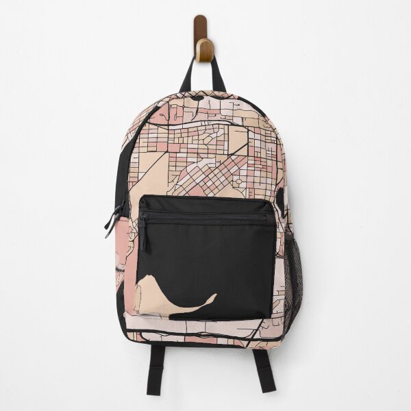 Item preview, Madison Map Pattern in Soft Pink Pastels designed and sold by PatternMaps.