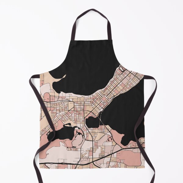 Item preview, Madison Map Pattern in Soft Pink Pastels designed and sold by PatternMaps.