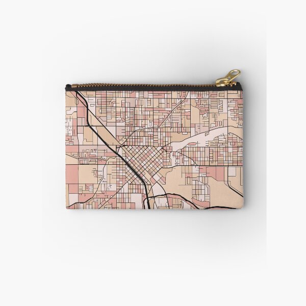 Item preview, Modesto Map Pattern in Soft Pink Pastels designed and sold by PatternMaps.