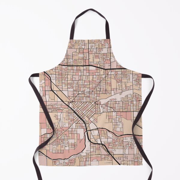 Item preview, Modesto Map Pattern in Soft Pink Pastels designed and sold by PatternMaps.