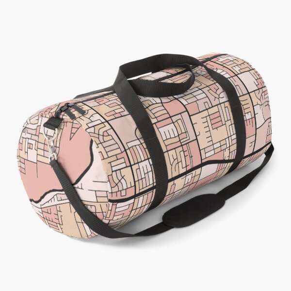 Item preview, Modesto Map Pattern in Soft Pink Pastels designed and sold by PatternMaps.
