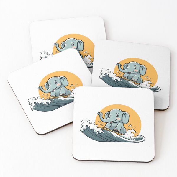 Item preview, Elephant surfing designed and sold by PawelNature.
