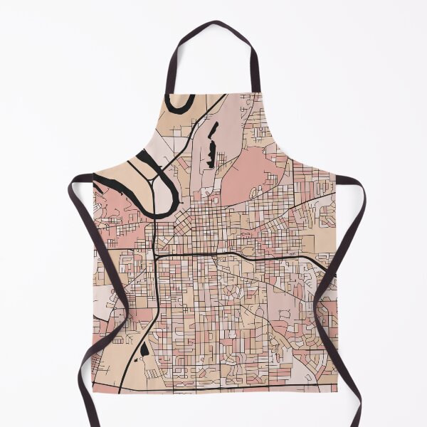 Item preview, Montgomery Map Pattern in Soft Pink Pastels designed and sold by PatternMaps.