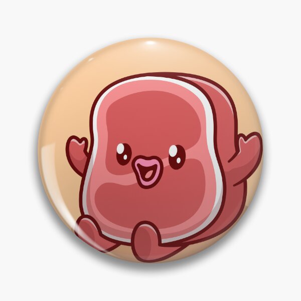 Item preview, Adorable Beef Steak Cartoon Vector Icon designed and sold by hjian8219.