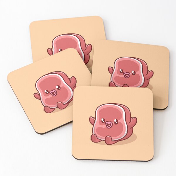 Item preview, Adorable Beef Steak Cartoon Vector Icon designed and sold by hjian8219.