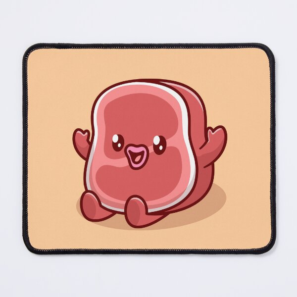 Item preview, Adorable Beef Steak Cartoon Vector Icon designed and sold by hjian8219.