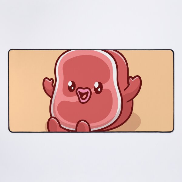 Item preview, Adorable Beef Steak Cartoon Vector Icon designed and sold by hjian8219.