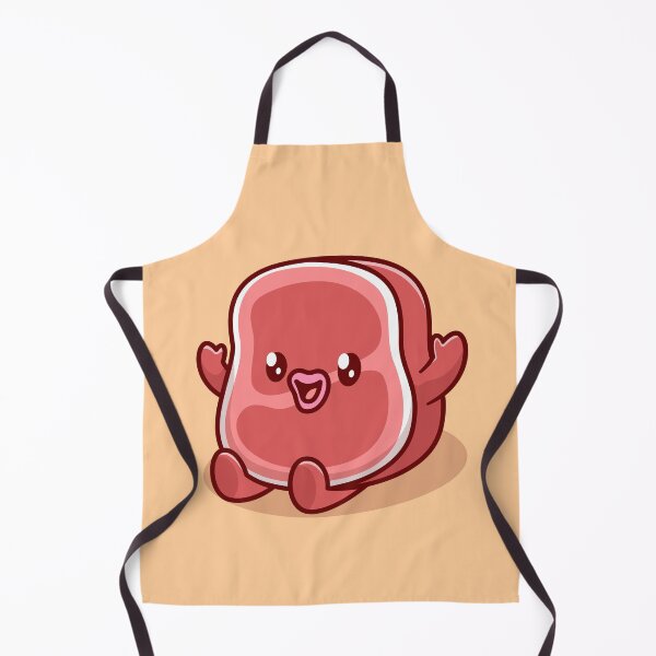 Item preview, Adorable Beef Steak Cartoon Vector Icon designed and sold by hjian8219.
