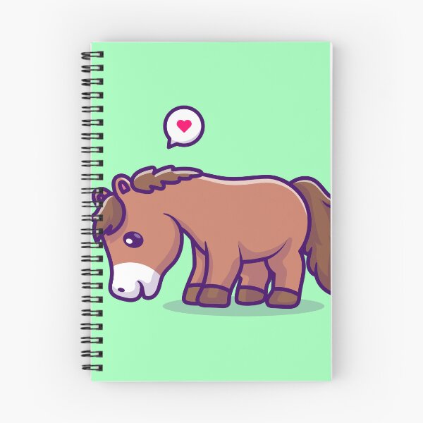 Item preview, Charming Horse Grazing Cartoon Vector Icon designed and sold by hjian8219.