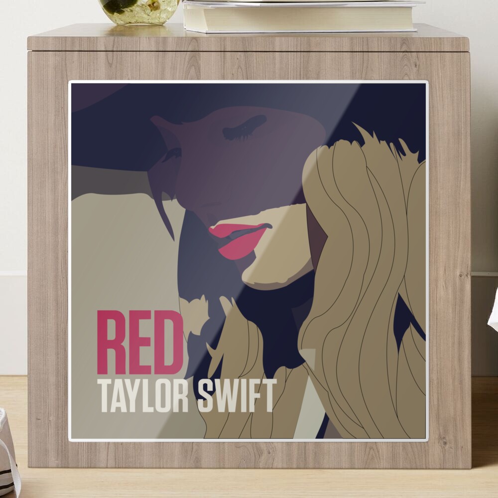 Taylor Swift Red Album Cover Sticker for Sale by Taylor Swift Fan Art