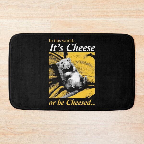 Item preview, It's Cheese or Be Cheesed Rat designed and sold by VintageMedatsu.