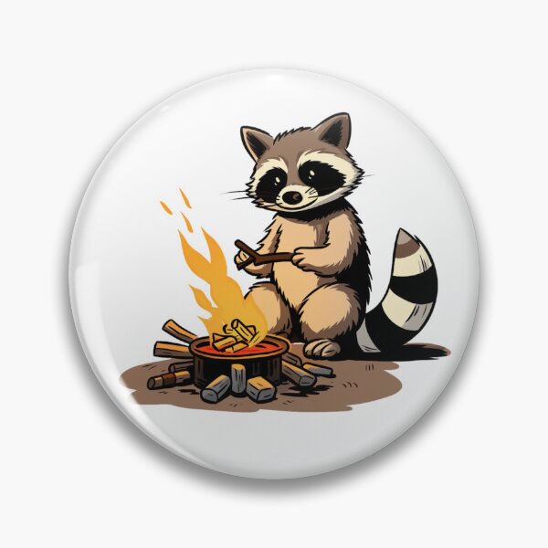 Item preview, Campfire racoon designed and sold by PawelNature.