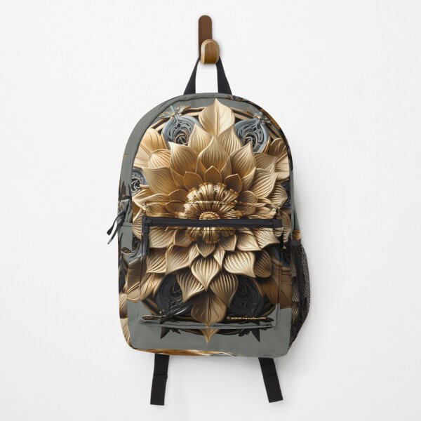 Item preview, Badge - Metallic Floral Radiance designed and sold by ART-VUVULE.