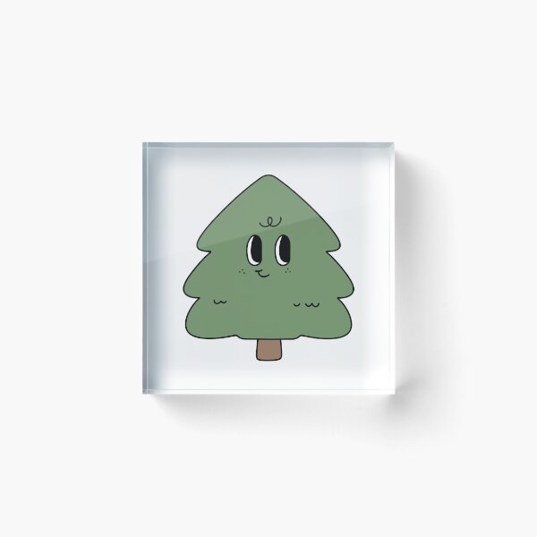 Item preview, christmas tree groovy retro cute kawaii smiley xmas vibes designed and sold by TNwandesignart.