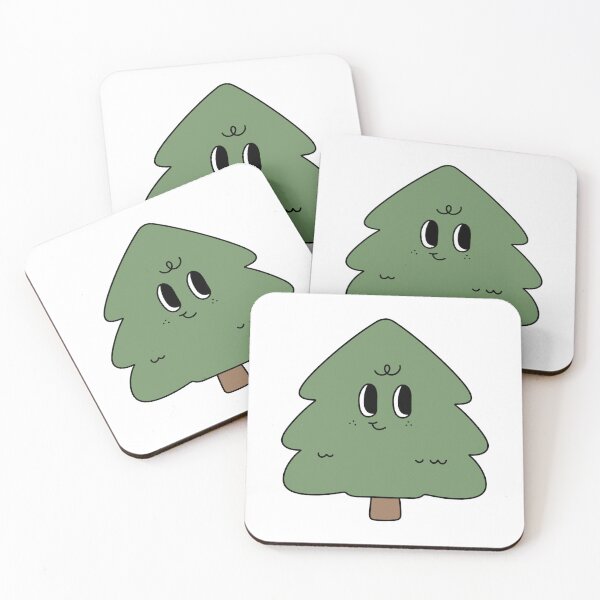 Item preview, christmas tree groovy retro cute kawaii smiley xmas vibes designed and sold by TNwandesignart.