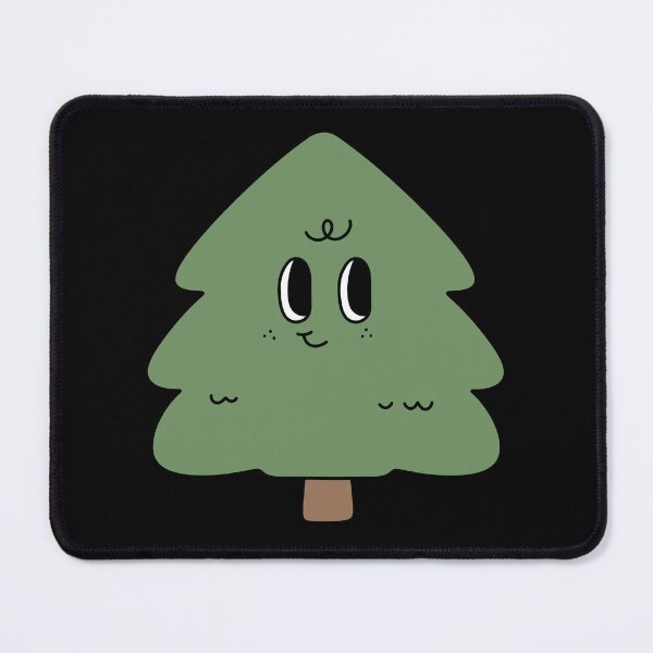 Item preview, christmas tree groovy retro cute kawaii smiley xmas vibes designed and sold by TNwandesignart.