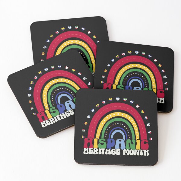 Item preview, Hispanic Heritage Month Rainbow Heart Design designed and sold by Meaningfully.
