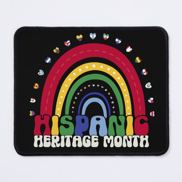 Item preview, Hispanic Heritage Month Rainbow Heart Design designed and sold by Meaningfully.