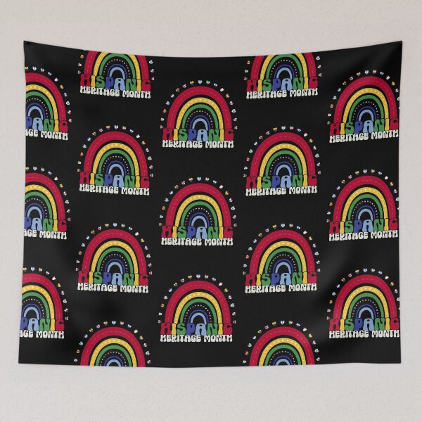Item preview, Hispanic Heritage Month Rainbow Heart Design designed and sold by Meaningfully.