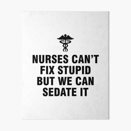 Nurses Cant Fix Stupid But We Can Sedate I Nurse Novelty Apron Kitchen Cooking 