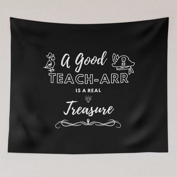 Item preview, A Good Teacher Is A Real Treasure | Pirate Style designed and sold by WannaSome.