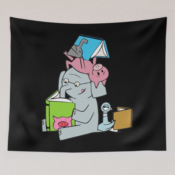Item preview, Elephant and Piggie reading. Gerald and Piggie designed and sold by VILAKONE.