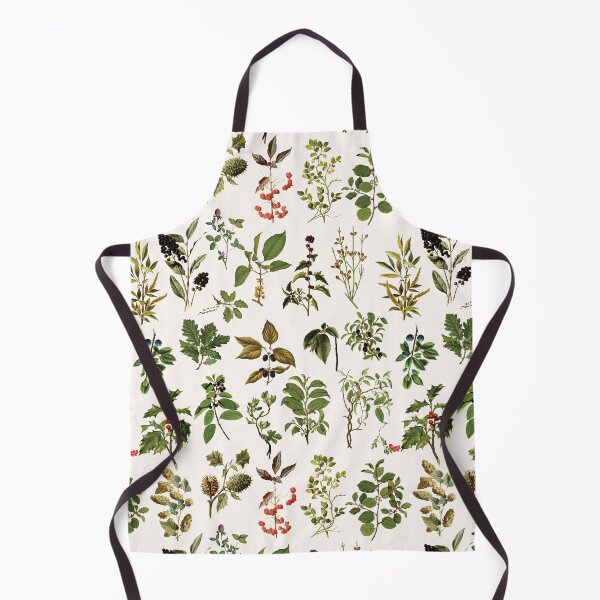 Item preview, Herbarium Vintage Forest Plant Chart Aesthetic Pattern designed and sold by Nature Hues.