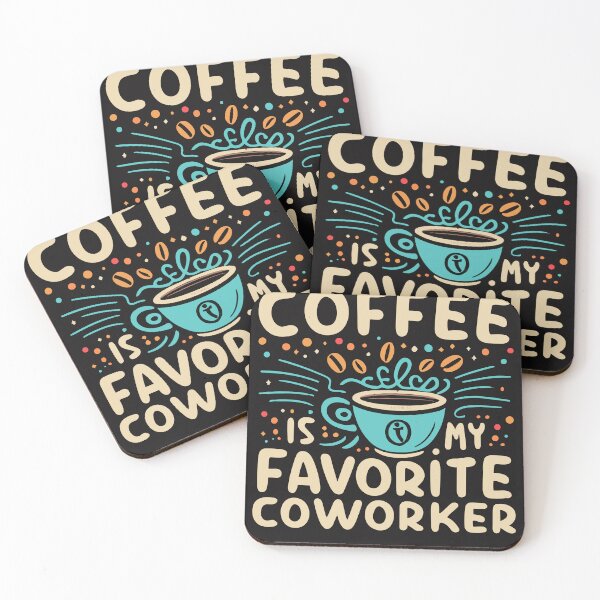 Item preview, Coffee is my favorite coworker designed and sold by OlivedesignsIN.