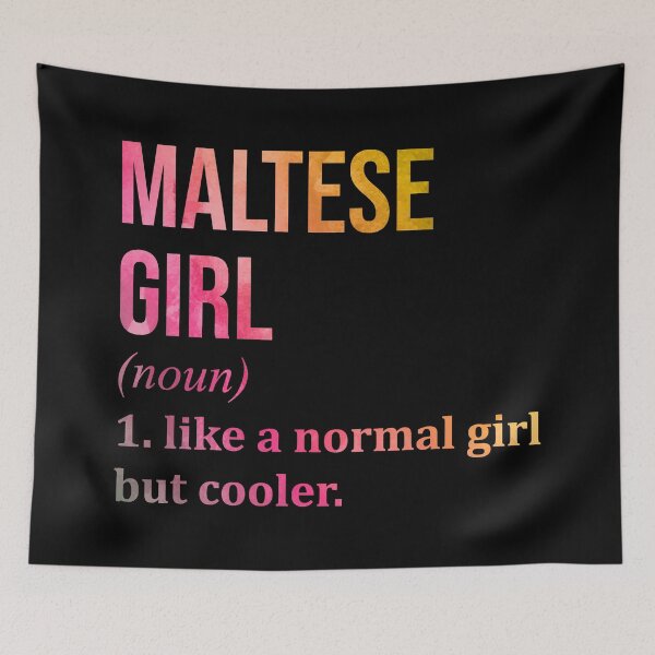 Item preview, Maltese Girl Definition Malta in Watercolor designed and sold by XCIV.